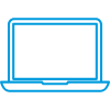Blue webinar icon