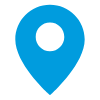 Blue place marker icon