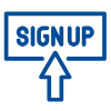 Sign up icon